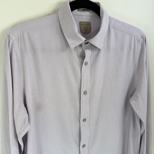 Rare Rabbit Valby Style Men's Button Down Shirt Size S Detailed Lilac